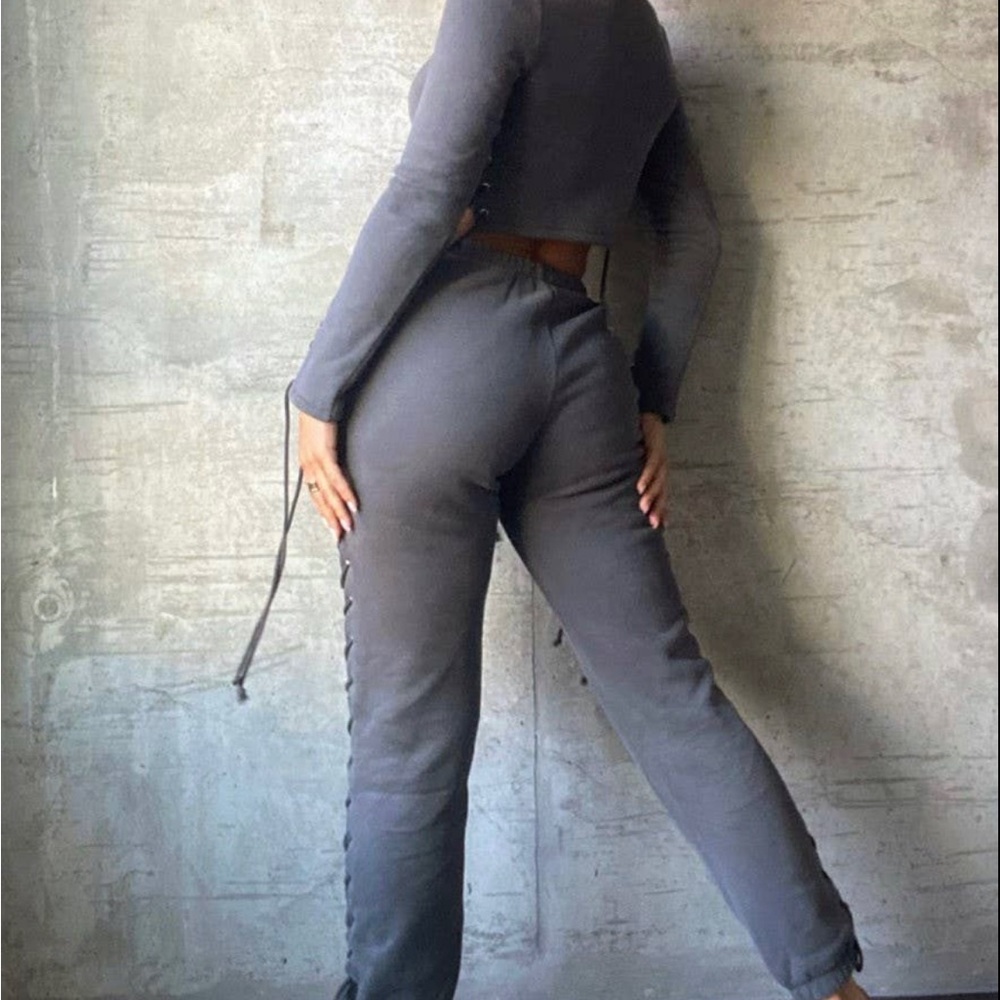 Lace Me Up Pants Set